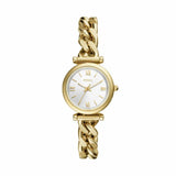 Fossil Carlie gold tone stainless steel bracelet watch (British brand)