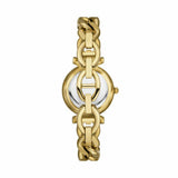 Fossil Carlie gold tone stainless steel bracelet watch (British brand)