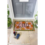 Argos My Mat Printed Coir Ciao Orange Doormat - 45 x 75cm- Buy online at McGrocer