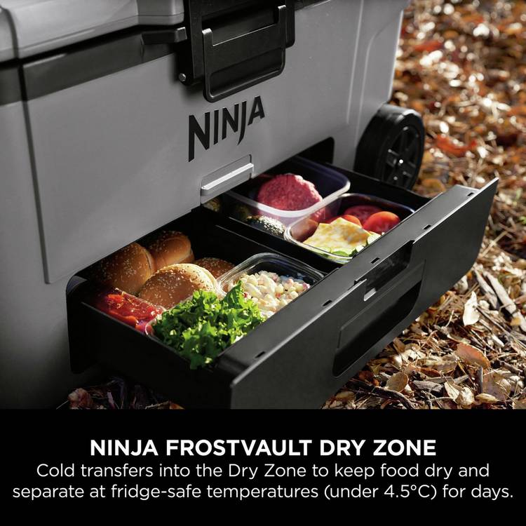 Ninja FrostVault wheeled cooler 61L - British product
