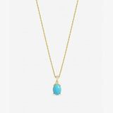 Argos Jon Richard Gold Plated Turquoise Stone Pendant- Buy online at McGrocer