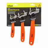 Rolson adjustable wrench set 3 piece, UK version