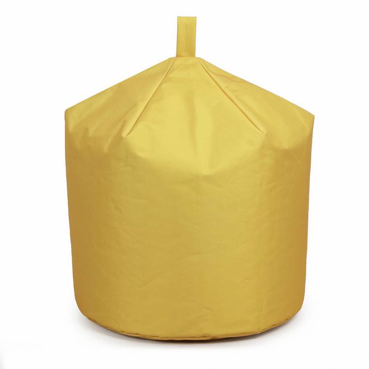 Kaikoo mustard adult beanbag chair, imported from the UK