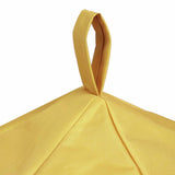 Kaikoo mustard adult beanbag chair, imported from the UK