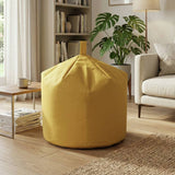 Kaikoo mustard adult beanbag chair, imported from the UK