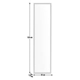 Home Essentials black full length wall mirror 120x30cm - British product