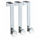 Argos Home stainless steel over door hooks pack of 3, UK version