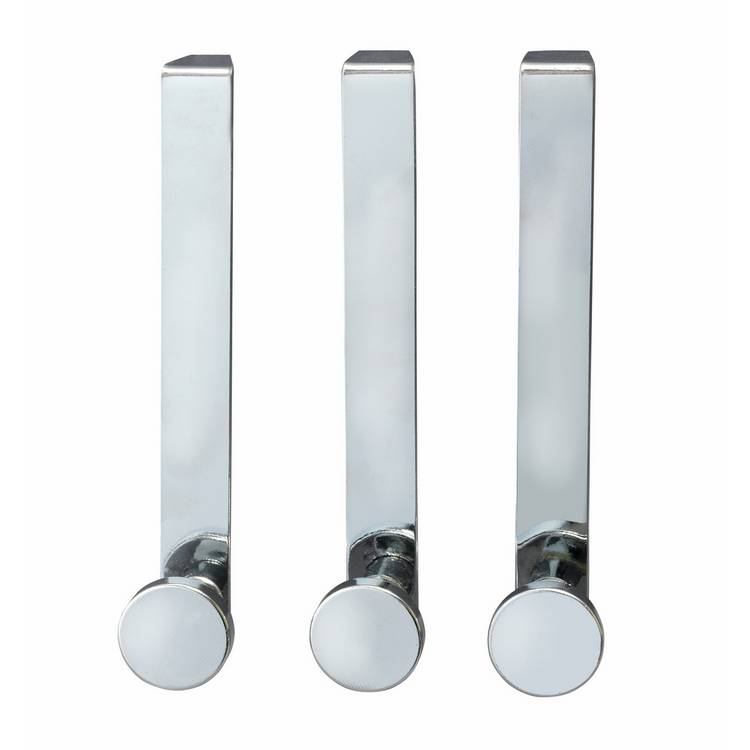 Argos Home stainless steel over door hooks pack of 3, UK version