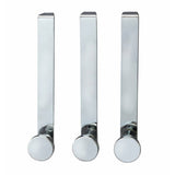 Argos Home stainless steel over door hooks pack of 3, UK version