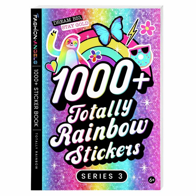 Fashion Angels rainbow sticker book 1000+ stickers, imported from the UK