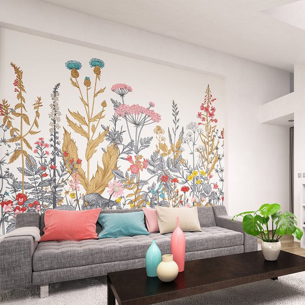 Origin Murals Botanical Fleur wall mural - British product