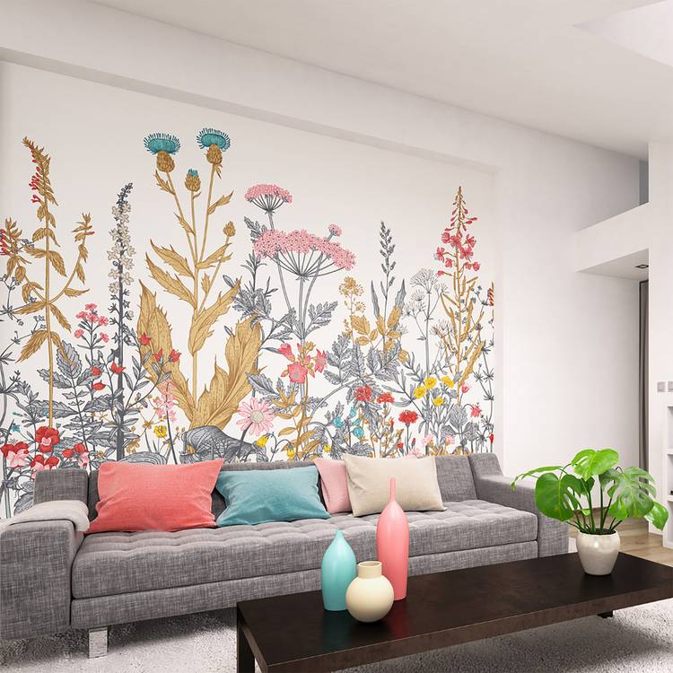 Origin Murals Botanical Fleur wall mural - British product