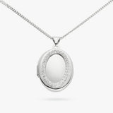 Revere cubic zirconia locket necklace 18 inch - British product