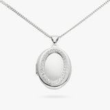 Revere cubic zirconia locket necklace 18 inch - British product
