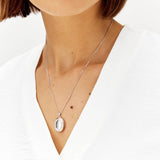 Revere cubic zirconia locket necklace 18 inch - British product