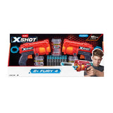 Zuru XSHOT Double Fury 4 blaster combo pack (British brand)