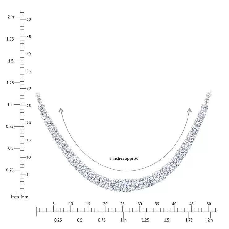 Costco diamond necklace 2.50ctw round brilliant cut white gold, UK version