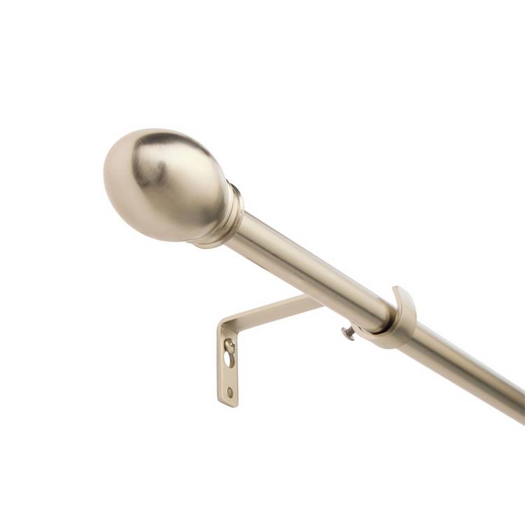 Argos Home curtain pole satin nickel 120-210cm, UK version