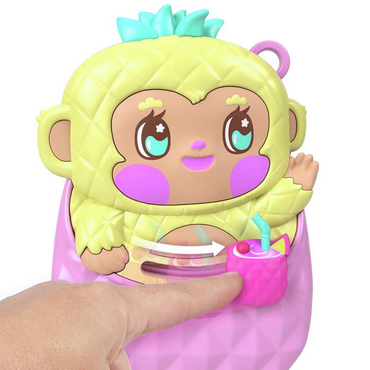 Polly Pocket Pineapple Monkey Compact doll playset, UK version