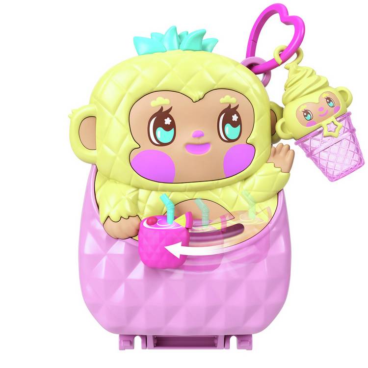Polly Pocket Pineapple Monkey Compact doll playset, UK version