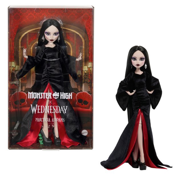 Monster High Wednesday Morticia Addams collectable doll 33cm, imported from the UK