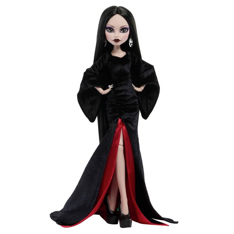 Monster High Wednesday Morticia Addams collectable doll 33cm, imported from the UK