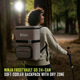 Ninja FrostVault Go soft cooler backpack 17L beige (British brand)