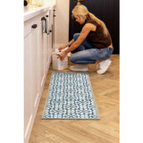 My Mat Harlequin Tile Blue runner 50x150cm, UK version