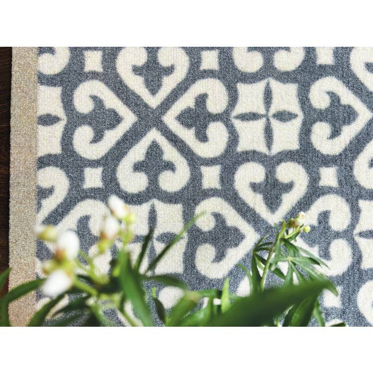 My Mat Harlequin Tile Blue runner 50x150cm, UK version