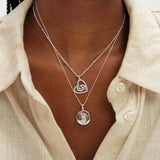 Revere Inicio silver plated pendant 16 inch chain (British brand)