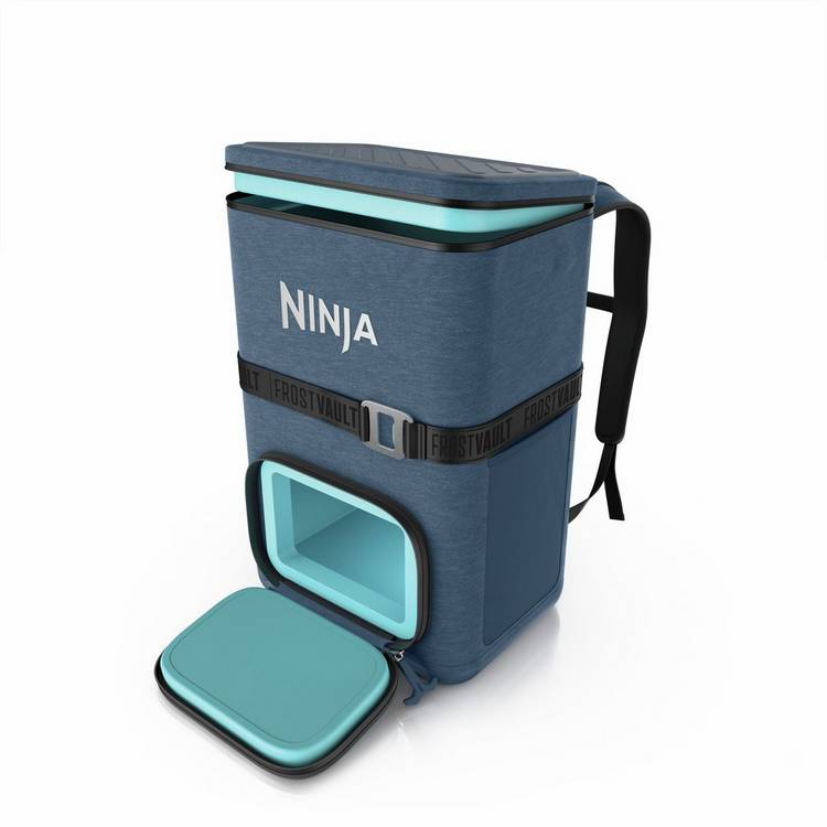 Ninja FrostVault Go soft cooler backpack 23L blue, imported from the UK