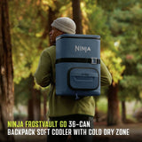 Ninja FrostVault Go soft cooler backpack 23L blue, imported from the UK