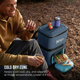 Ninja FrostVault Go soft cooler backpack 23L blue, imported from the UK