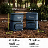 Ninja FrostVault Go soft cooler backpack 23L blue, imported from the UK