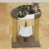 Rosewood Pet Saffron cat scratcher with seagrass posts and plush top, imported from the UK