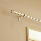 Argos Argos Home Extendable Metal Cap Nickel Curtain Pole - 120-210cm- Buy online at McGrocer
