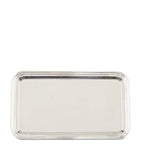 Greggio silver plated Georgian rectangular tray 18cm x 31cm, UK version