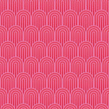 Hoopla Walls retro arch bright pink wallpaper roll - British product