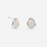 Argos Inicio Silver Plated Rose Quartz Polished Stud Earrings- Buy online at McGrocer
