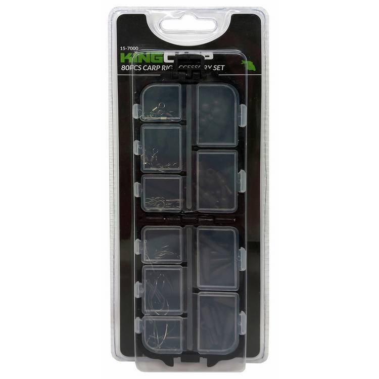 Kingcarp carp rig set 80 piece, UK version
