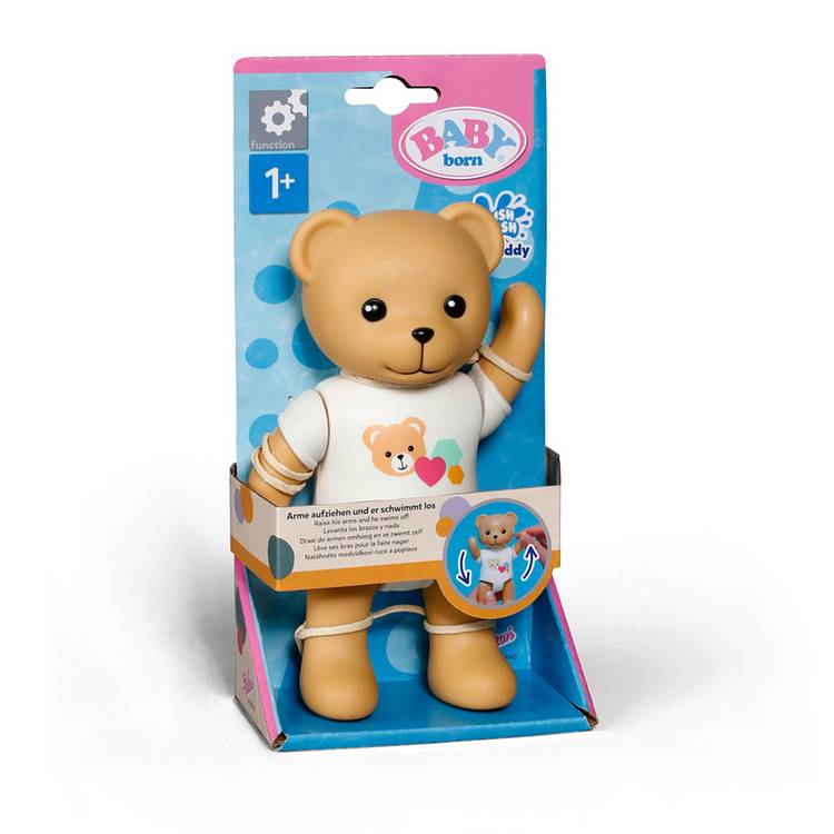 Baby Born Splish Splash Teddy wind-up swimming teddy, UK version