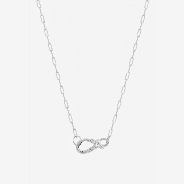 Revere Inicio silver-plated infinity clasp necklace - British product