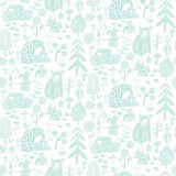 Ohpopsi Honeywood Bears Blue wallpaper - British product