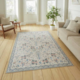 Argos Think Rugs Versailles Blue Flatweave Rug 61x230cm- Buy online at McGrocer