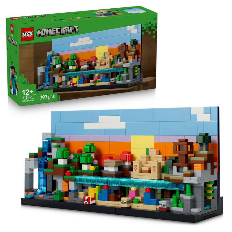 LEGO Minecraft Mini Biomes building toy 797 pieces, imported from the UK