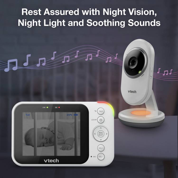 VTech VM4254 3.5 inch video baby monitor, imported from the UK