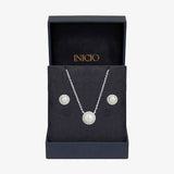 Argos Inicio Silver Plated Pearl Halo Jewellery Set- Buy online at McGrocer