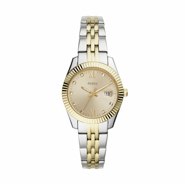 Fossil Scarlette Mini women's watch with two-tone bracelet, UK version