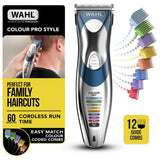 Wahl Colour Pro cordless hair clipper, imported from the UK