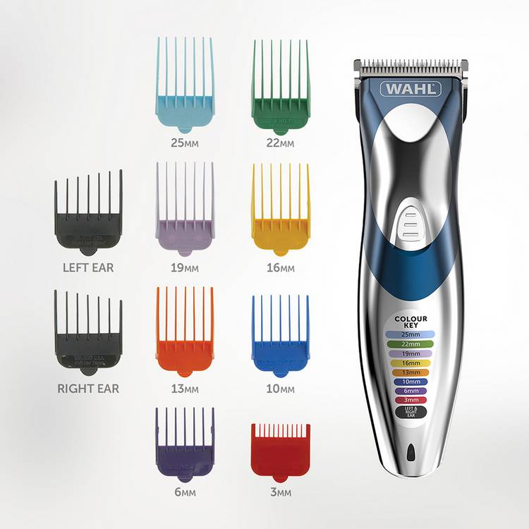 Wahl Colour Pro cordless hair clipper, imported from the UK